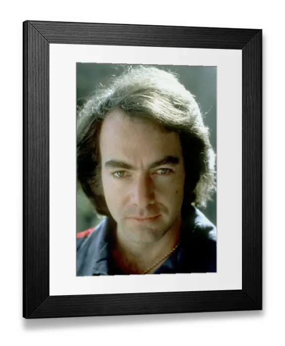 Framed Print : Neil Diamond Blue Jumpsuit Framed Print : Neil Diamond Blue Jumpsuit