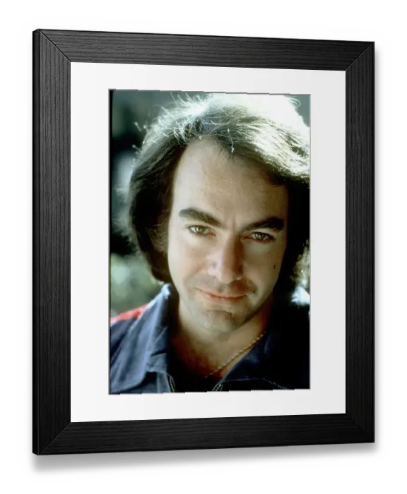 Framed Print : Neil Diamond Blue Jumpsuit Framed Print : Neil Diamond Blue Jumpsuit