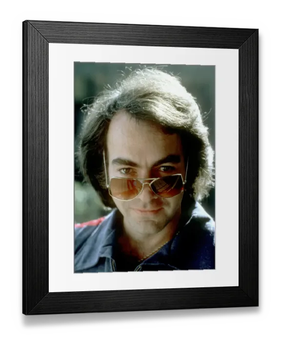 Framed Print : Neil Diamond Blue Jumpsuit Framed Print : Neil Diamond Blue Jumpsuit