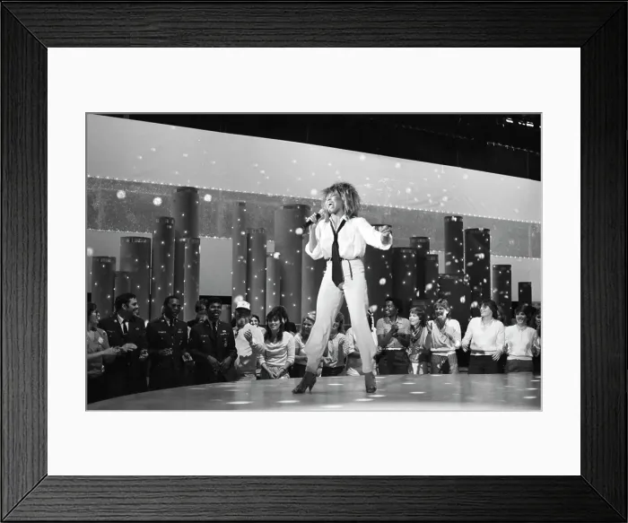 Framed Print : Tina Turner Performs On A TV Show Framed Print : Tina Turner Performs On A TV Show