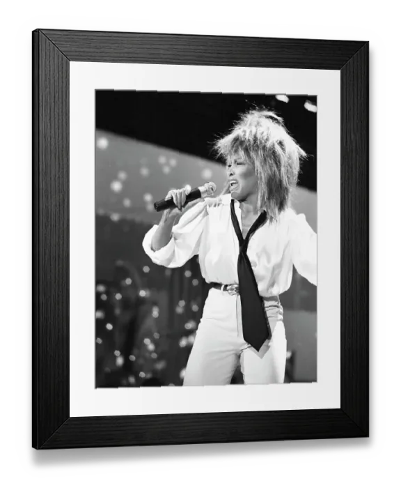 Framed Print : Tina Turner Performs On A TV Show Framed Print : Tina Turner Performs On A TV Show