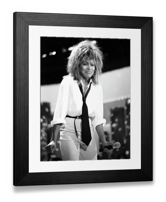 Framed Print : Tina Turner Performs On A TV Show Framed Print : Tina Turner Performs On A TV Show