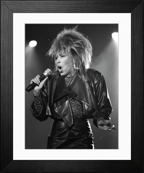 Framed Print : Tina Turner Performs On A TV Show Framed Print : Tina Turner Performs On A TV Show