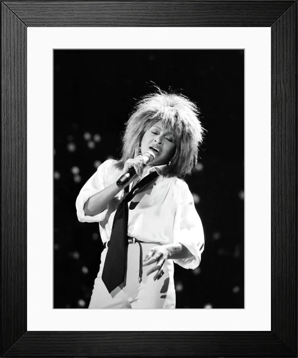 Framed Print : Tina Turner Performs On A TV Show Framed Print : Tina Turner Performs On A TV Show