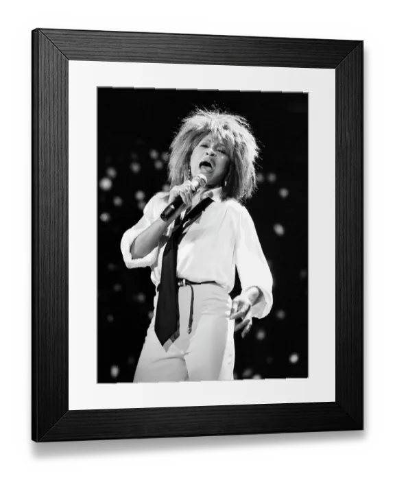 Framed Print : Tina Turner Performs On A TV Show Framed Print : Tina Turner Performs On A TV Show