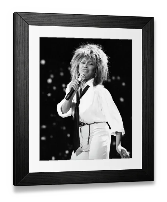 Framed Print : Tina Turner Performs On A TV Show Framed Print : Tina Turner Performs On A TV Show