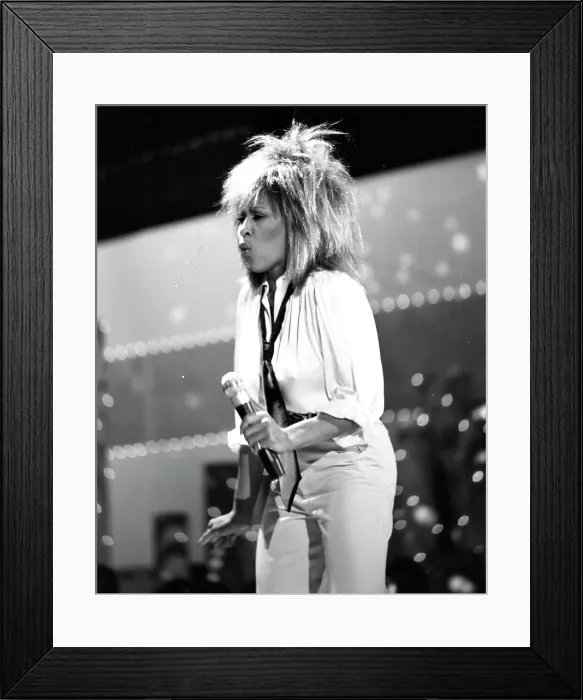 Framed Print : Tina Turner Performs On A TV Show Framed Print : Tina Turner Performs On A TV Show