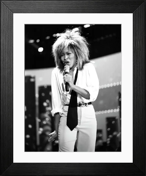 Framed Print : Tina Turner Performs On A TV Show Framed Print : Tina Turner Performs On A TV Show