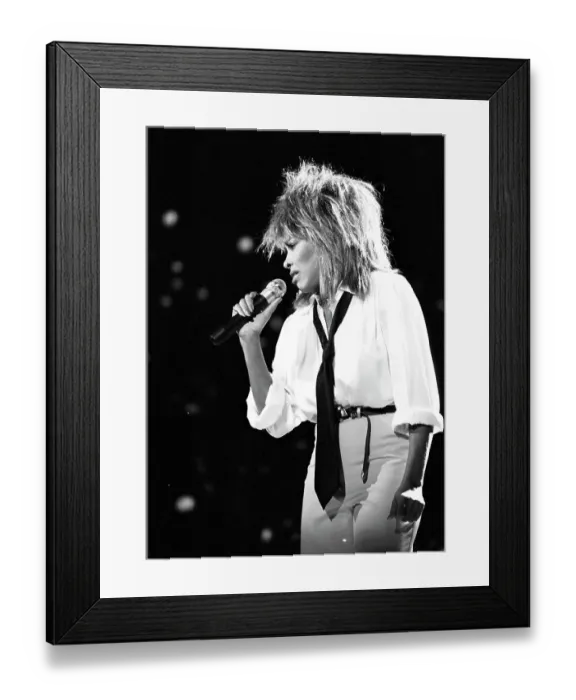 Framed Print : Tina Turner Performs On A TV Show Framed Print : Tina Turner Performs On A TV Show