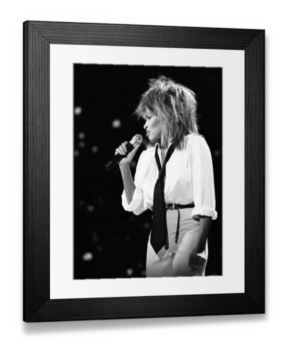 Framed Print : Tina Turner Performs On A TV Show Framed Print : Tina Turner Performs On A TV Show