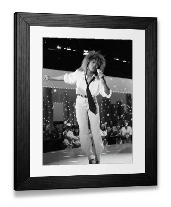 Framed Print : Tina Turner Performs On A TV Show Framed Print : Tina Turner Performs On A TV Show