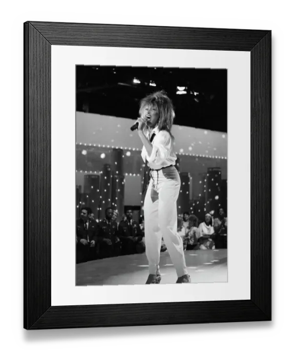 Framed Print : Tina Turner Performs On A TV Show Framed Print : Tina Turner Performs On A TV Show
