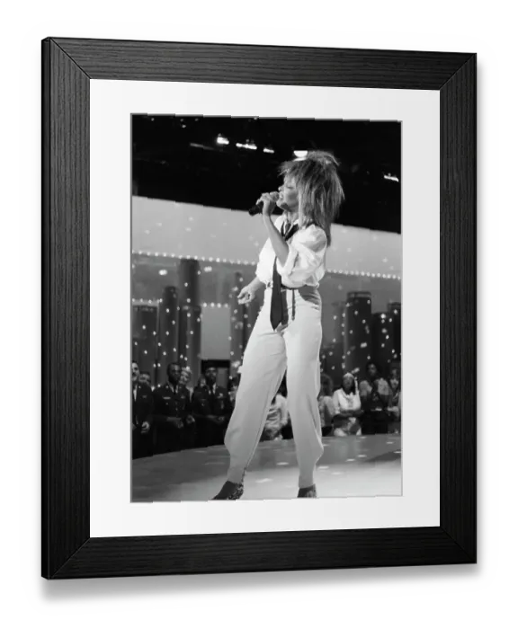 Framed Print : Tina Turner Performs On A TV Show Framed Print : Tina Turner Performs On A TV Show