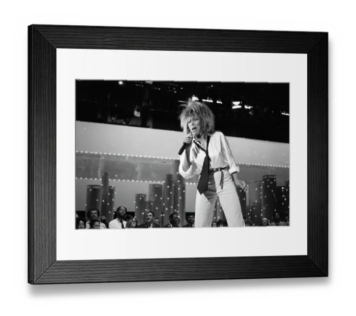 Framed Print : Tina Turner Performs On A TV Show Framed Print : Tina Turner Performs On A TV Show