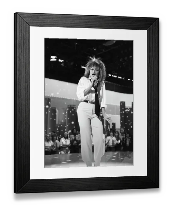 Framed Print : Tina Turner Performs On A TV Show Framed Print : Tina Turner Performs On A TV Show