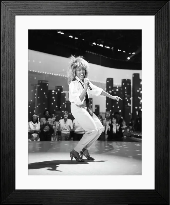 Framed Print : Tina Turner Performs On A TV Show Framed Print : Tina Turner Performs On A TV Show