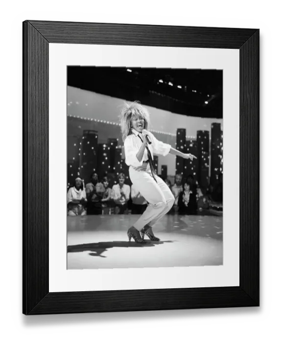 Framed Print : Tina Turner Performs On A TV Show Framed Print : Tina Turner Performs On A TV Show