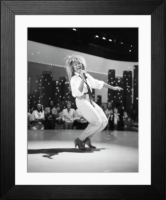 Framed Print : Tina Turner Performs On A TV Show Framed Print : Tina Turner Performs On A TV Show
