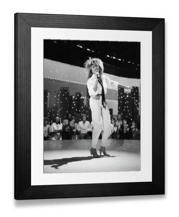 Framed Print : Tina Turner Performs On A TV Show Framed Print : Tina Turner Performs On A TV Show