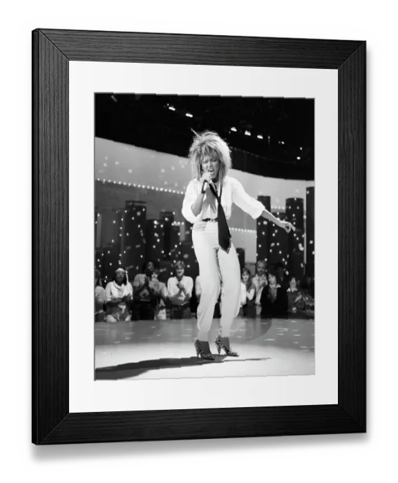 Framed Print : Tina Turner Performs On A TV Show Framed Print : Tina Turner Performs On A TV Show
