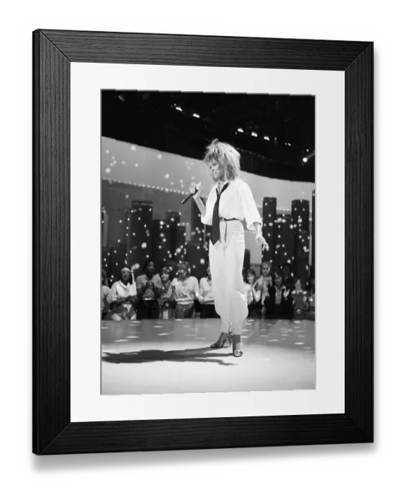 Framed Print : Tina Turner Performs On A TV Show Framed Print : Tina Turner Performs On A TV Show