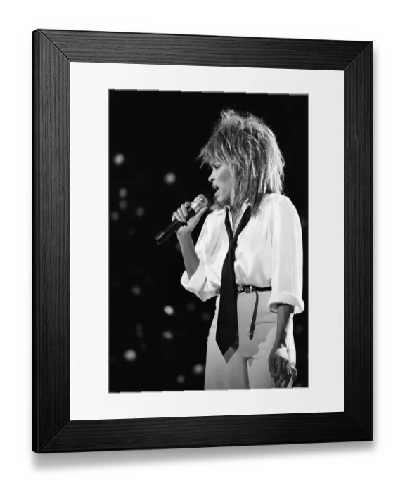 Framed Print : Tina Turner Performs On A TV Show Framed Print : Tina Turner Performs On A TV Show