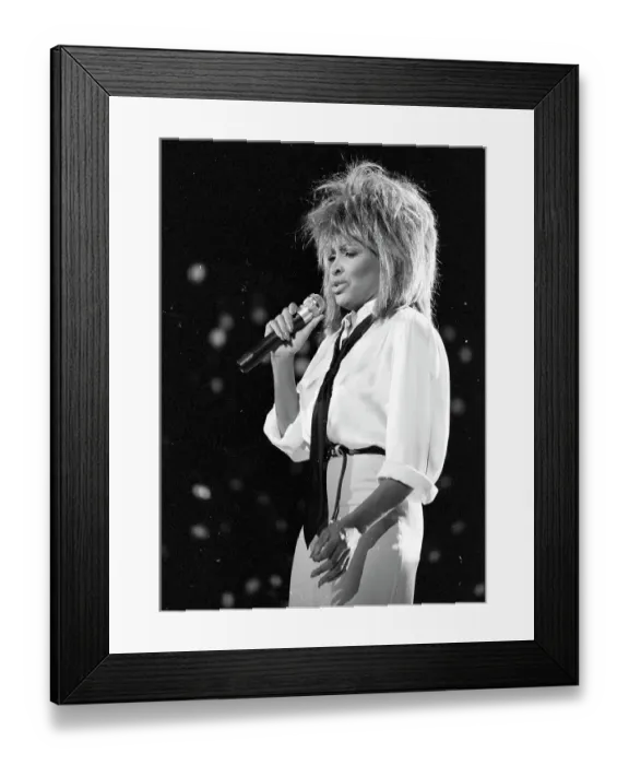 Framed Print : Tina Turner Performs On A TV Show Framed Print : Tina Turner Performs On A TV Show