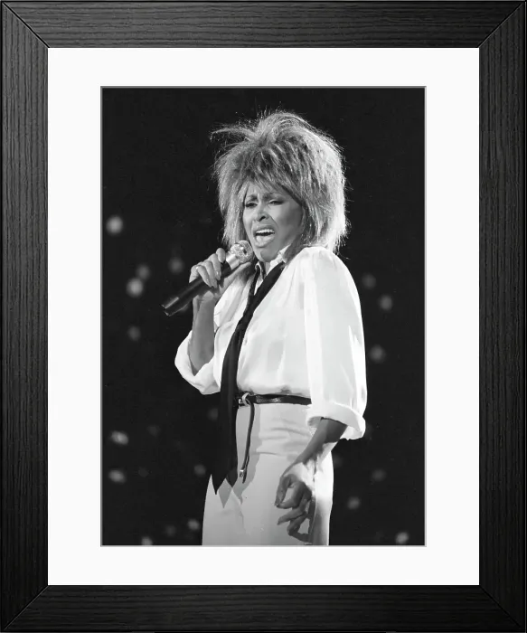 Framed Print : Tina Turner Performs On A TV Show Framed Print : Tina Turner Performs On A TV Show