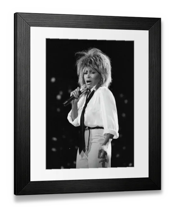Framed Print : Tina Turner Performs On A TV Show Framed Print : Tina Turner Performs On A TV Show