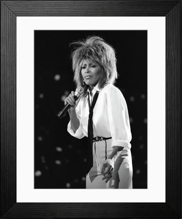 Framed Print : Tina Turner Performs On A TV Show Framed Print : Tina Turner Performs On A TV Show