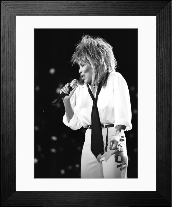 Framed Print : Tina Turner Performs On A TV Show Framed Print : Tina Turner Performs On A TV Show
