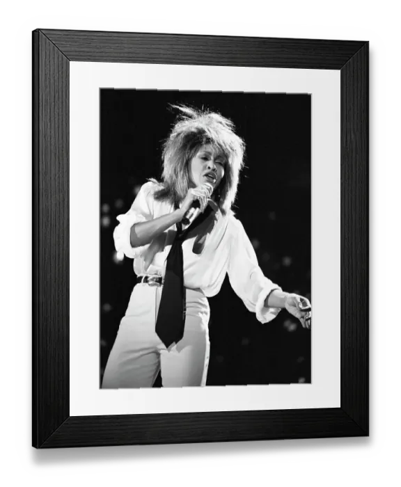 Framed Print : Tina Turner Performs On A TV Show Framed Print : Tina Turner Performs On A TV Show