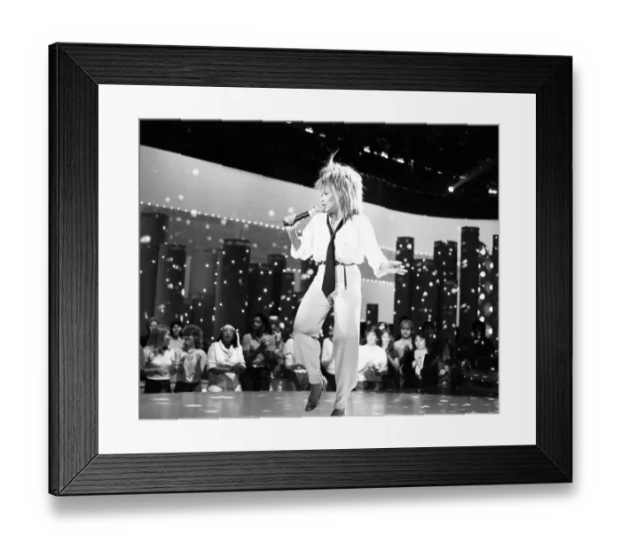 Framed Print : Tina Turner Performs On A TV Show Framed Print : Tina Turner Performs On A TV Show