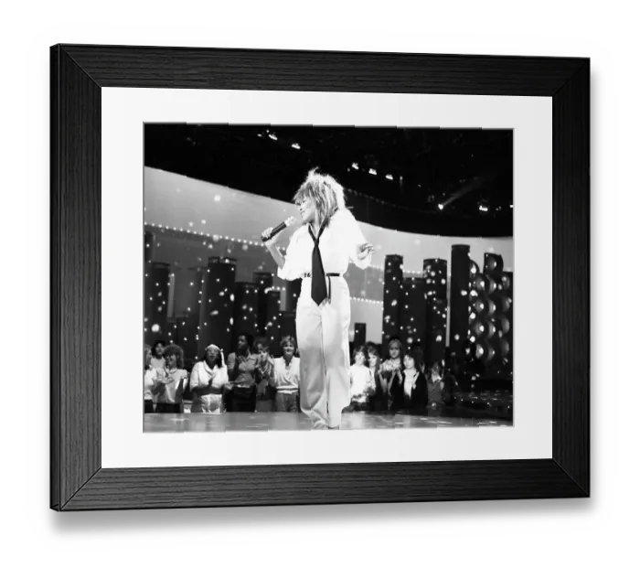 Framed Print : Tina Turner Performs On A TV Show Framed Print : Tina Turner Performs On A TV Show