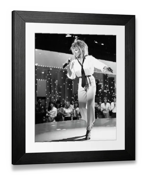 Framed Print : Tina Turner Performs On A TV Show Framed Print : Tina Turner Performs On A TV Show