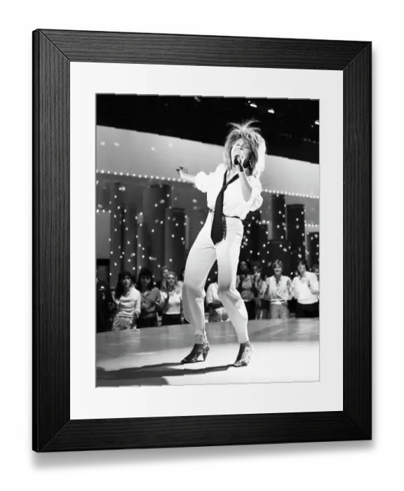Framed Print : Tina Turner Performs On A TV Show Framed Print : Tina Turner Performs On A TV Show