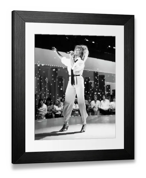 Framed Print : Tina Turner Performs On A TV Show Framed Print : Tina Turner Performs On A TV Show