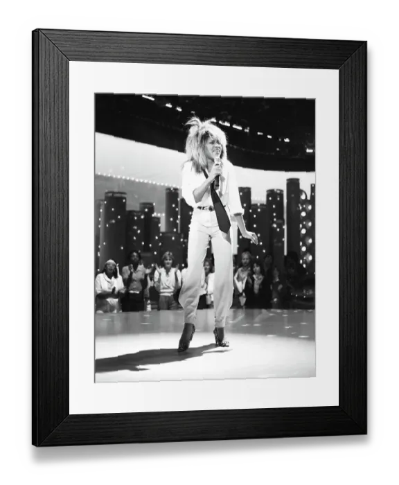 Framed Print : Tina Turner Performs On A TV Show Framed Print : Tina Turner Performs On A TV Show