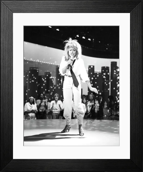 Framed Print : Tina Turner Performs On A TV Show Framed Print : Tina Turner Performs On A TV Show