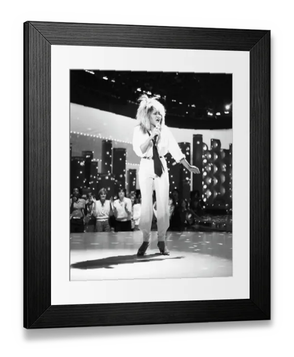 Framed Print : Tina Turner Performs On A TV Show
