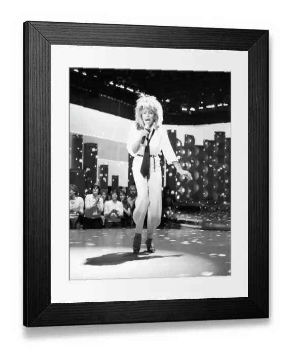 Framed Print : Tina Turner Performs On A TV Show Framed Print : Tina Turner Performs On A TV Show