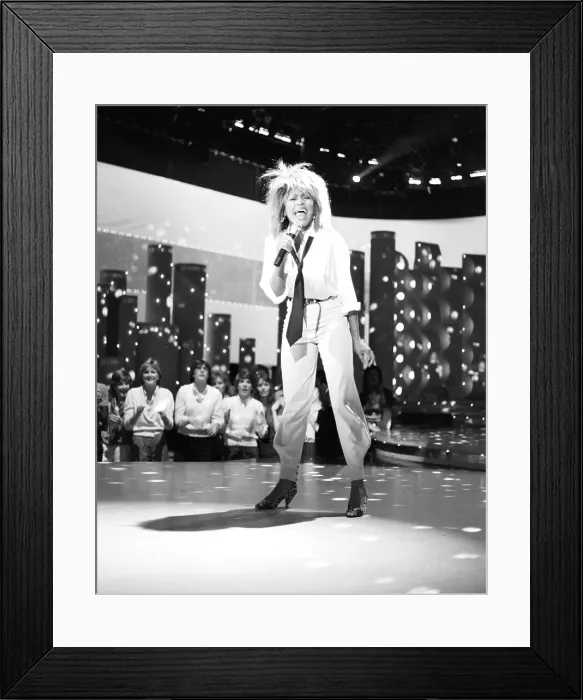 Framed Print : Tina Turner Performs On A TV Show Framed Print : Tina Turner Performs On A TV Show