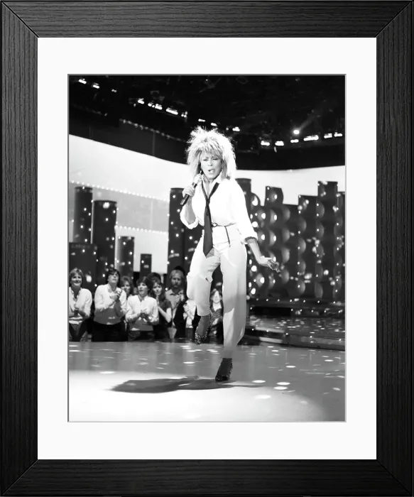 Framed Print : Tina Turner Performs On A TV Show Framed Print : Tina Turner Performs On A TV Show