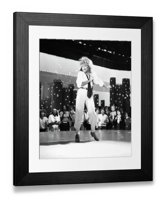 Framed Print : Tina Turner Performs On A TV Show Framed Print : Tina Turner Performs On A TV Show