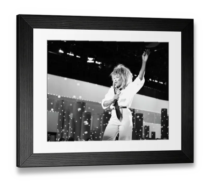 Framed Print : Tina Turner Performs On A TV Show Framed Print : Tina Turner Performs On A TV Show