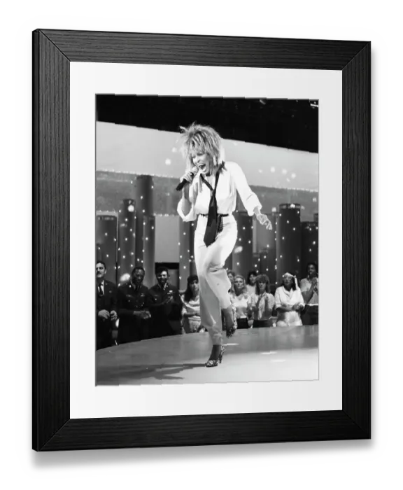 Framed Print : Tina Turner Performs On A TV Show Framed Print : Tina Turner Performs On A TV Show