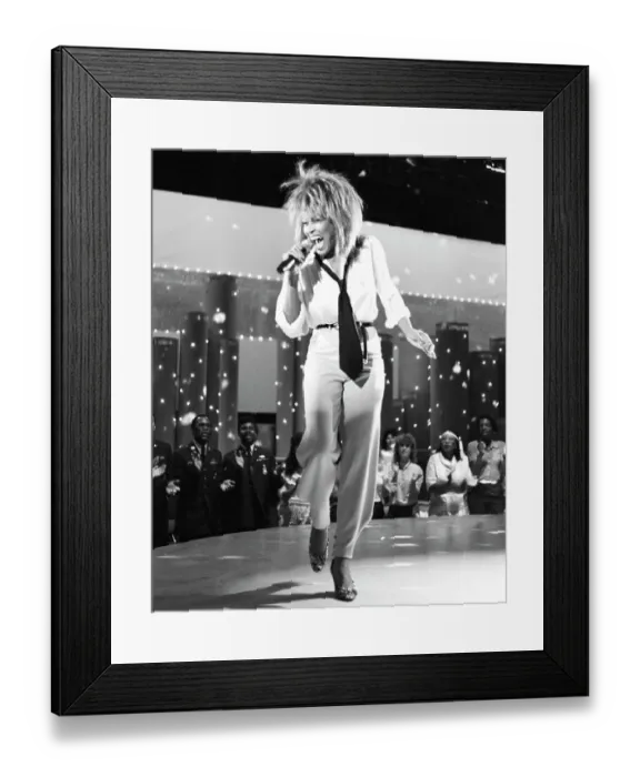 Framed Print : Tina Turner Performs On A TV Show Framed Print : Tina Turner Performs On A TV Show
