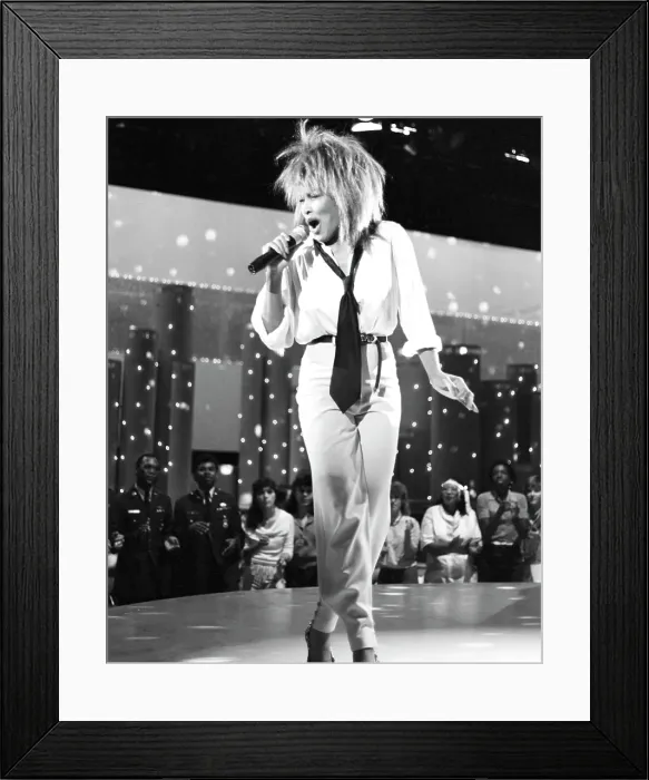 Framed Print : Tina Turner Performs On A TV Show Framed Print : Tina Turner Performs On A TV Show