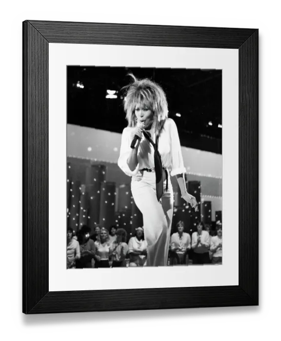 Framed Print : Tina Turner Performs On A TV Show Framed Print : Tina Turner Performs On A TV Show