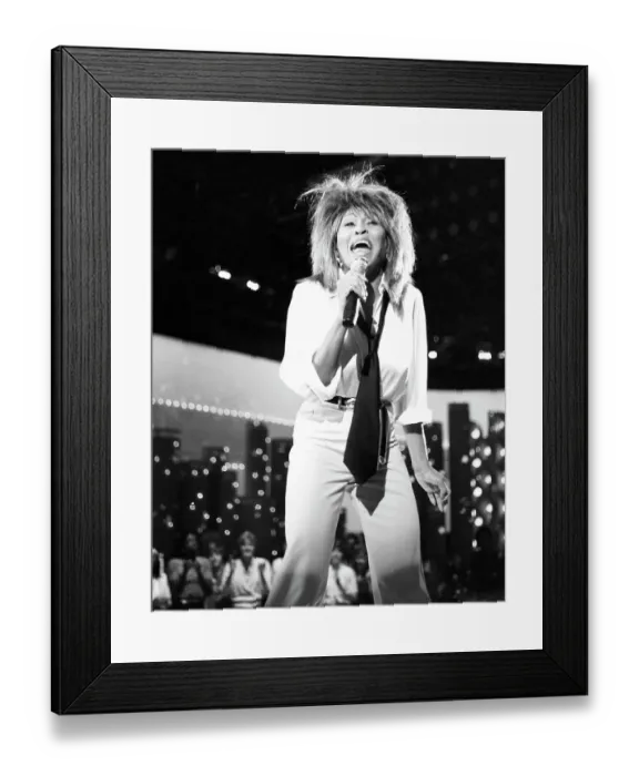 Framed Print : Tina Turner Performs On A TV Show Framed Print : Tina Turner Performs On A TV Show